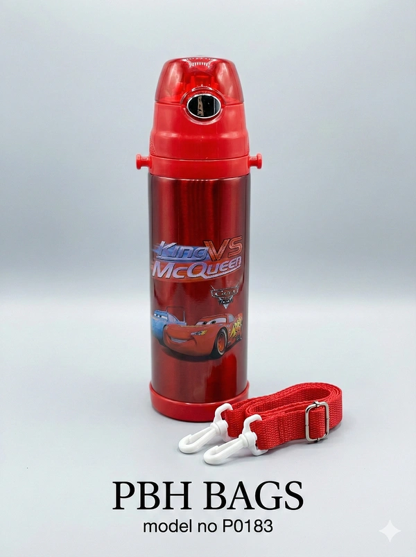 PBH BAGS | Spider-Man Edition Kids' Water Bottle (Model P0183) - Thunderbird