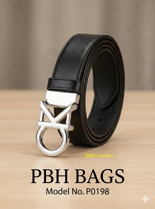 PBH PBH Bags | Designer Style Executive Leather Belt 1 Inches P0198 - Gordons Green
