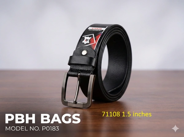 PBH P0183 PBH Bags | Ajanta Series Genuine Leather Belt - Marshland