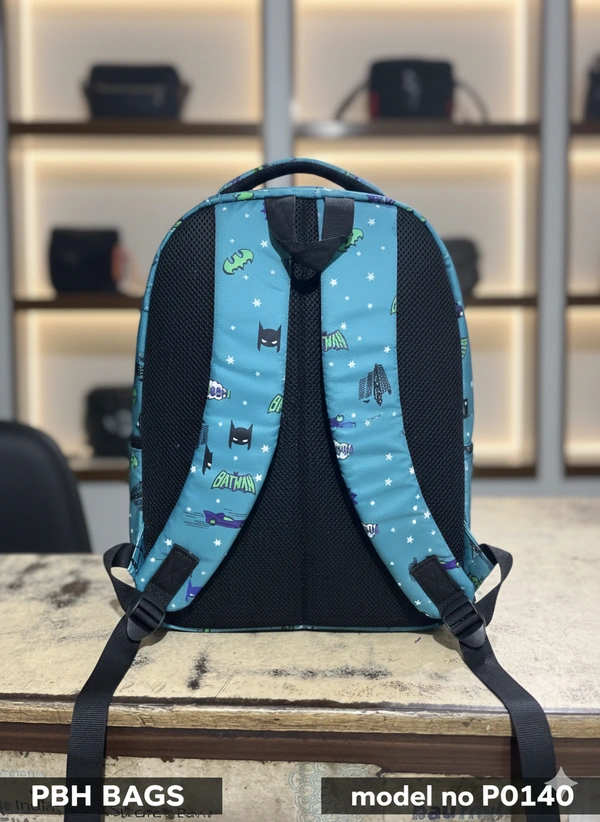 PBH BAGS P0140 Vibrant Multi-Compartment Kids' School Backpack with Ergonomic Padded Straps 18*14*6 - Malibu, 18*14*8