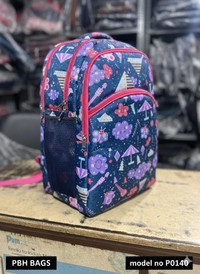 PBH BAGS P0140 Vibrant Multi-Compartment Kids' School Backpack with Ergonomic Padded Straps 18*14*8 - Blackberry, 18*14*8