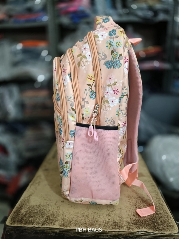 PBH P090 PRINT 20*15*8 ANTI THEFT POCKET LAPTOP POCKET RAIN COVER BACKPACK - 20*15*8, Golden Tainoi