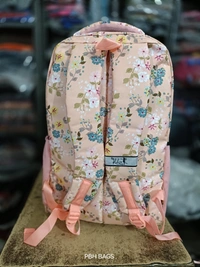 PBH P090 PRINT 20*15*8 ANTI THEFT POCKET LAPTOP POCKET RAIN COVER BACKPACK - 20*15*8, Golden Tainoi
