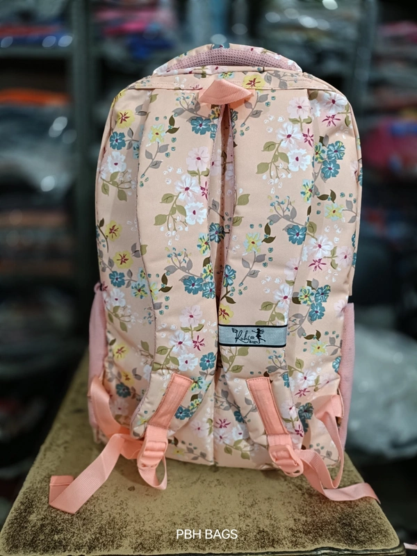 PBH P090 PRINT 20*15*8 ANTI THEFT POCKET LAPTOP POCKET RAIN COVER BACKPACK - 20*15*8, Golden Tainoi