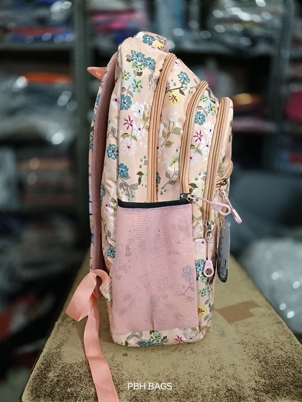 PBH P090 PRINT 20*15*8 ANTI THEFT POCKET LAPTOP POCKET RAIN COVER BACKPACK - 20*15*8, Golden Tainoi