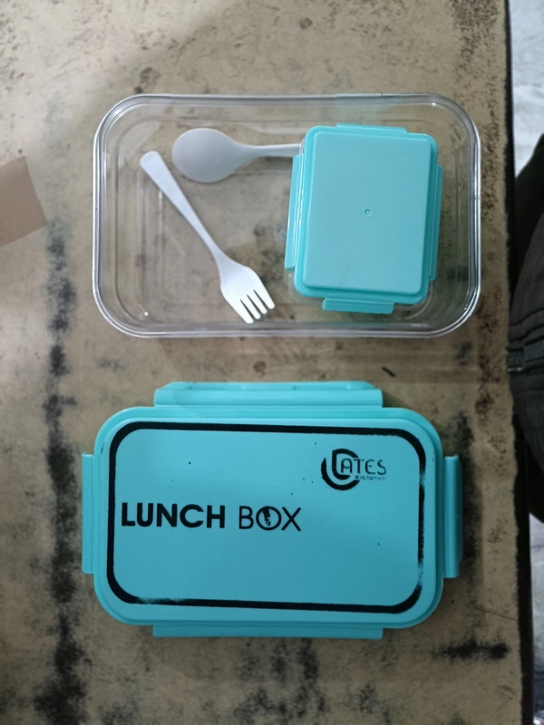 PBH 10-8-4 inches 1 LITERS  TIFFIN BOX - 10-8-4 INCHES, Cyan Aqua