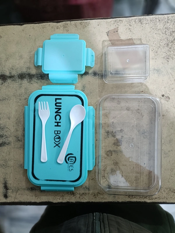 PBH 10-8-4 inches 1 LITERS  TIFFIN BOX - 10-8-4 INCHES, Cyan Aqua