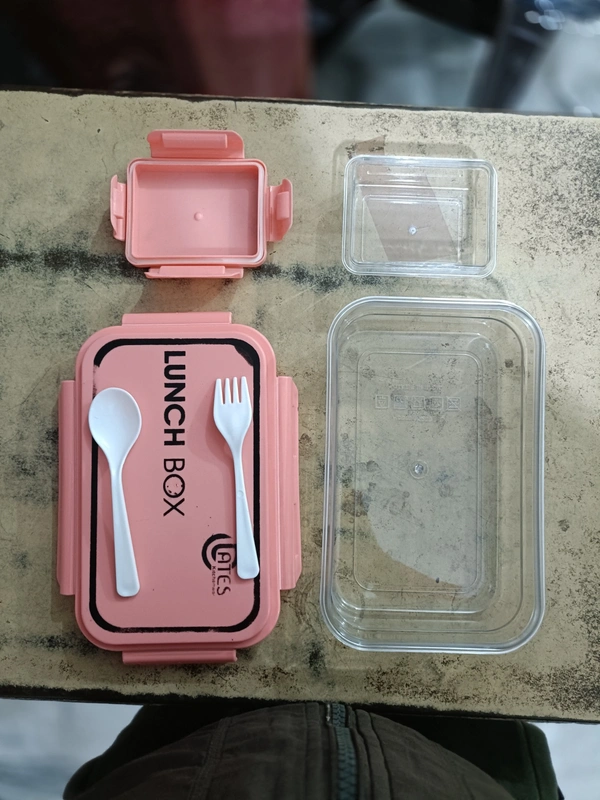 PBH 10-8-4 inches 1 LITERS  TIFFIN BOX - 10-8-4 INCHES, Pink