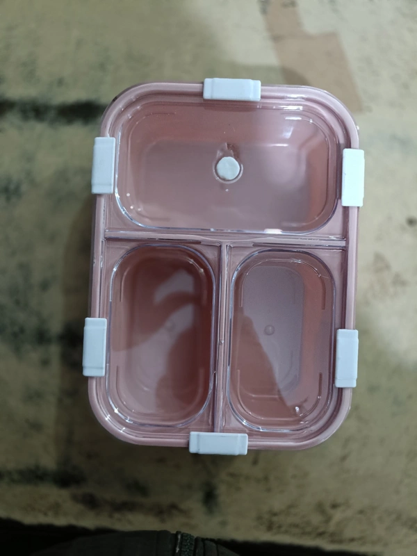 PBH RT001 10-8-4 inches 1 LITERS  TIFFIN BOX - 10-8-4 INCHES, Cameo