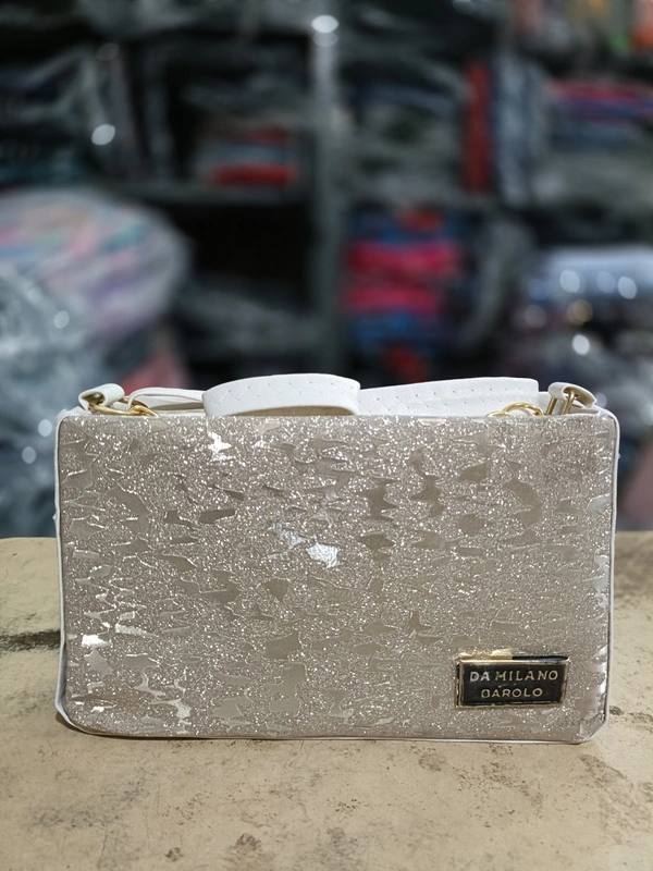 PBH P0118 8*10*4 LADIES SIDE PURSE - 8*10*4, Silver