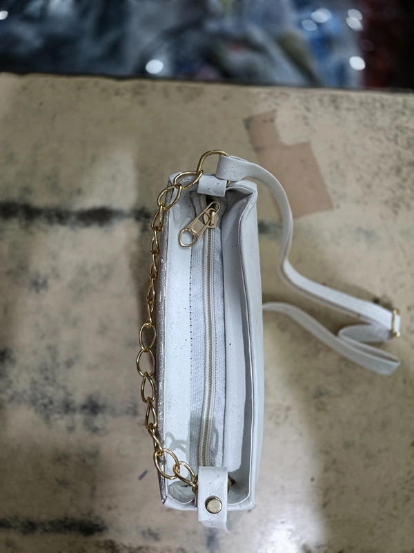 PBH P0118 8*10*4 LADIES SIDE PURSE - 8*10*4, Silver