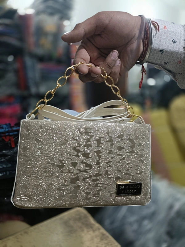 PBH P0118 8*10*4 LADIES SIDE PURSE - 8*10*4, Silver