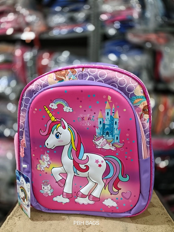 PBH P0120 - 1 16*14*7 Large Picture Shell Backpack - 16*14*7, Medium Red Violet