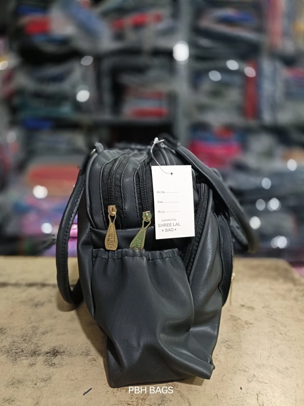 PBH P0122 12*10*6 LADIES PURSE - 12*10*6, Black