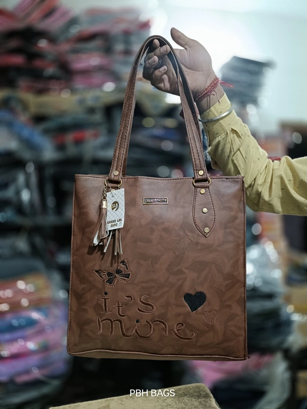 PBH P0125 12*12*6 LADIES SHOPPING BAGS - 12*12*6, Carnaby Tan