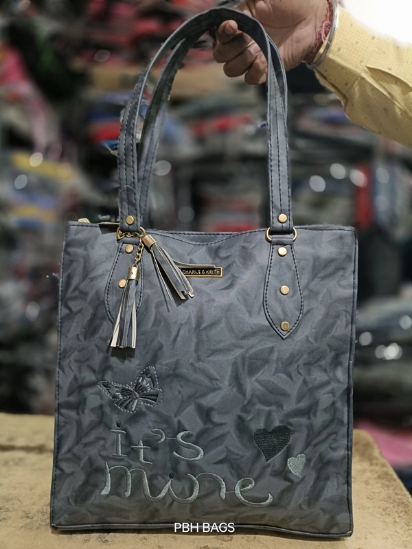 PBH P0125 12*12*6 LADIES SHOPPING BAGS - 12*12*6, Dove Gray