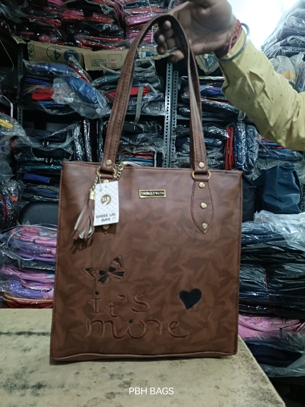 PBH P0125 12*12*6 LADIES SHOPPING BAGS - 12*12*6, Carnaby Tan