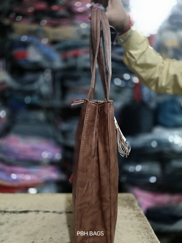 PBH P0125 12*12*6 LADIES SHOPPING BAGS - 12*12*6, Carnaby Tan
