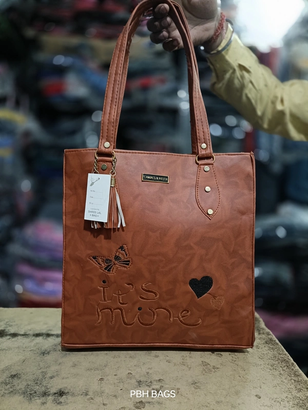 PBH P0125 12*12*6 LADIES SHOPPING BAGS - 12*12*6, Medium Carmine