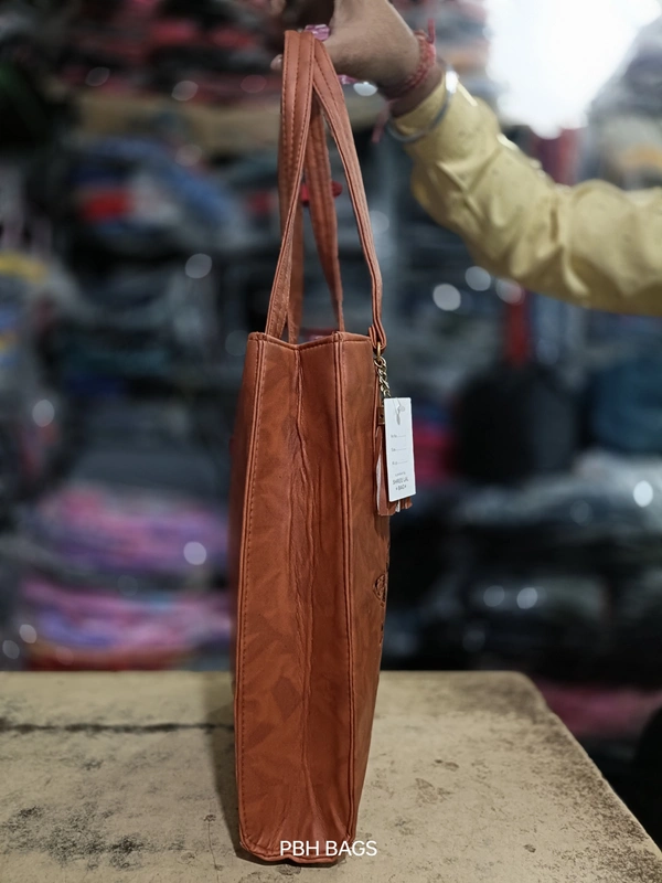 PBH P0125 12*12*6 LADIES SHOPPING BAGS - 12*12*6, Medium Carmine