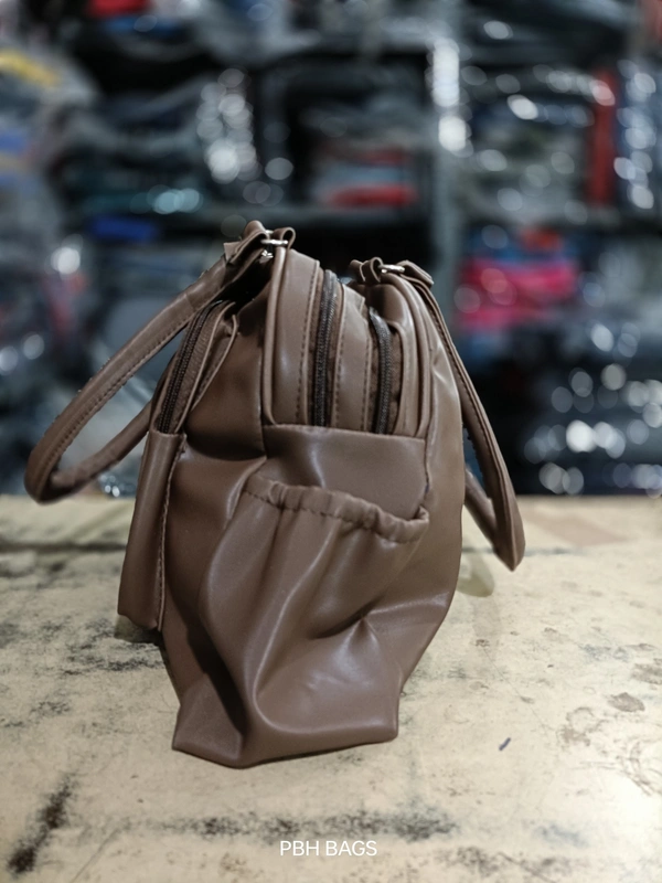 PBH P0129 12*12*6 LADIES PURSE - 12*12*6, Crater Brown