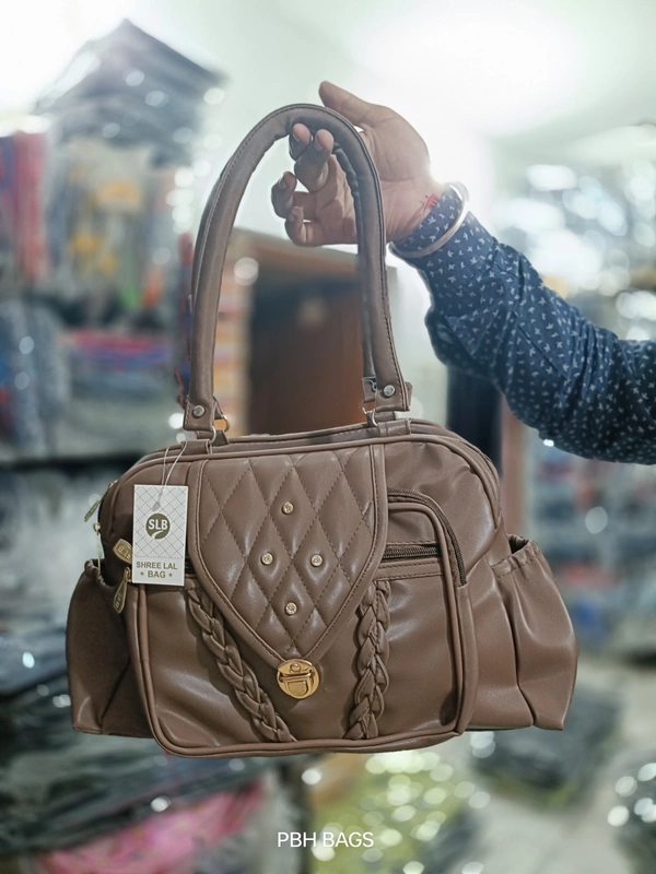 PBH P0129 12*12*6 LADIES PURSE - 12*12*6, Crater Brown