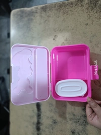 PBH RT002 10-8-4 inches 1 LITERS TIFFIN BOX - 10-8-4 INCHES, Blush Pink