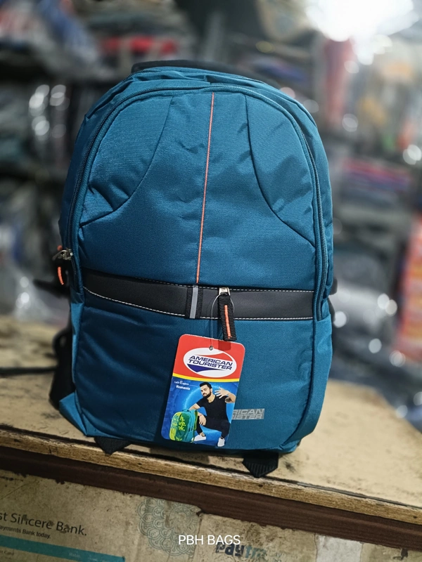 American Tourister PBH P091 AMERICAN TOURISTER 18*14*7 Lower Padded Backpack - 18*14*7, Turquoise Blue