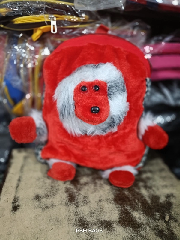 PBH P156 12*10*4 TEDDY BACKPACKS - 12*10*4, Alizarin Crimson