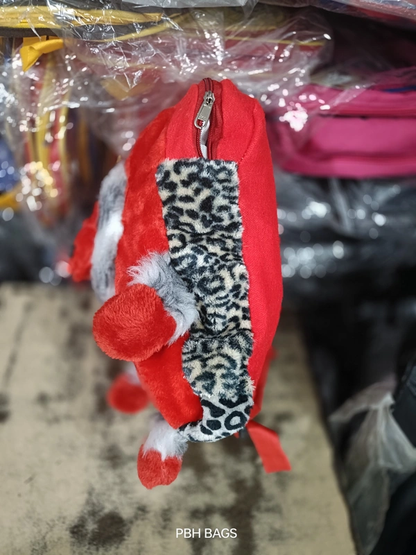 PBH P156 12*10*4 TEDDY BACKPACKS - 12*10*4, Alizarin Crimson