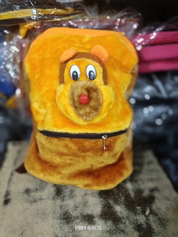 PBH P158 14*12*4 TEDDY BACKPACKS - 12*10*6, Web Orange