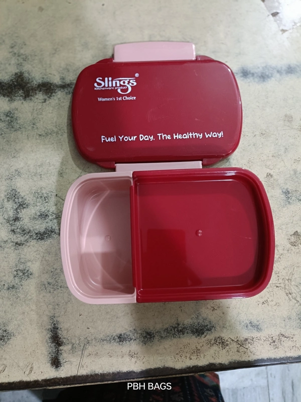 PBH 10-8-4 inches 1 LITERS TIFFIN BOX - 10*8*4, Red Devil