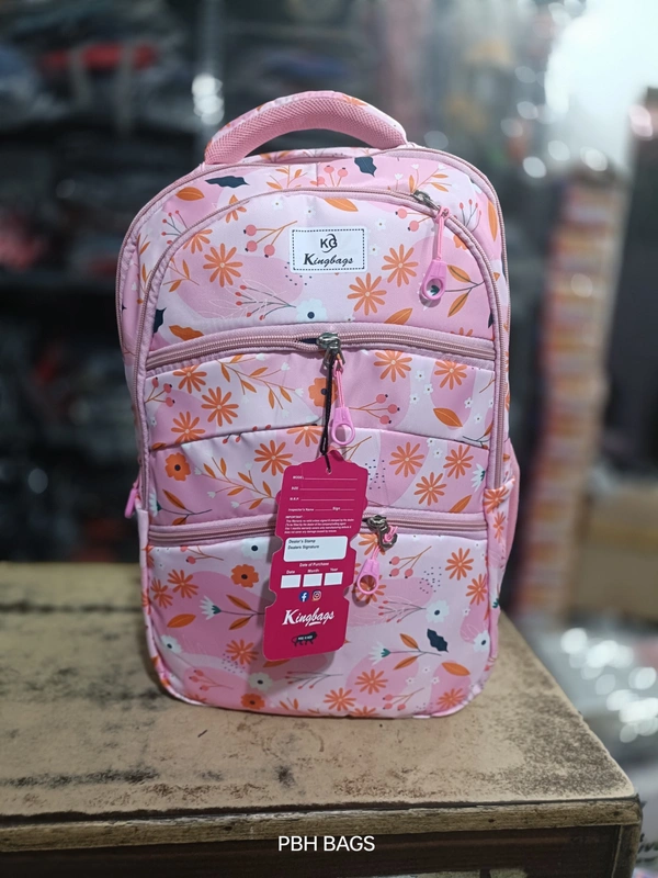 PBH P0163 18*14*6 Print Raincover Backpack - 18*14*6, Orchid