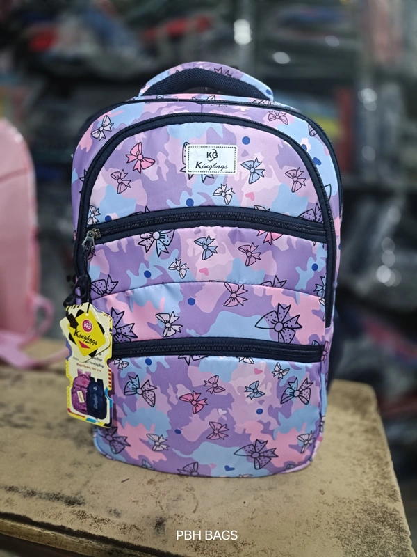 PBH P0163 18*14*6 Print Raincover Backpack - 18*14*6, Violet Eggplant