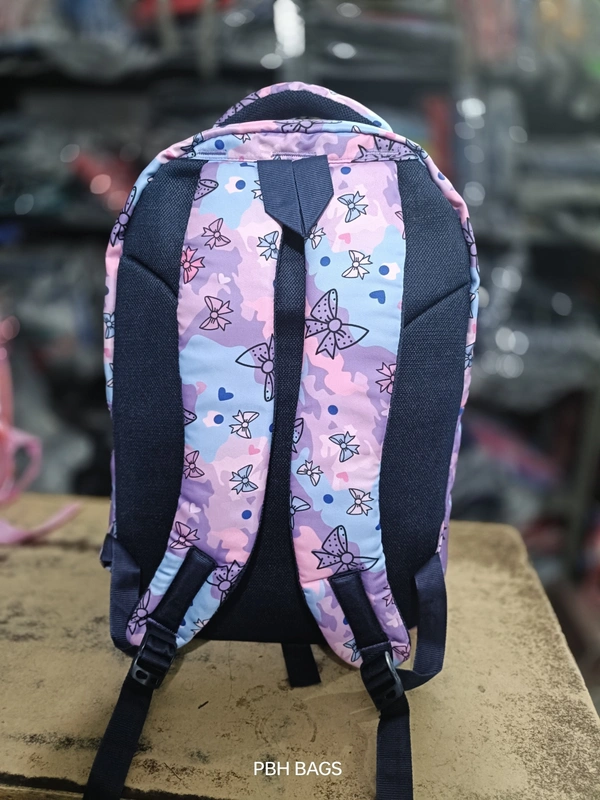 PBH P0163 18*14*6 Print Raincover Backpack - 18*14*6, Violet Eggplant