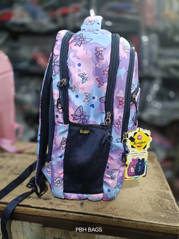 PBH P0163 18*14*6 Print Raincover Backpack - 18*14*6, Violet Eggplant