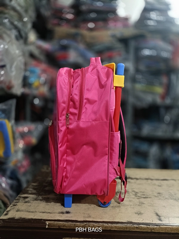 PBH P0168 WITH STAND PICTURE BACKPACK - 18*14*6, Fuchsia Pink