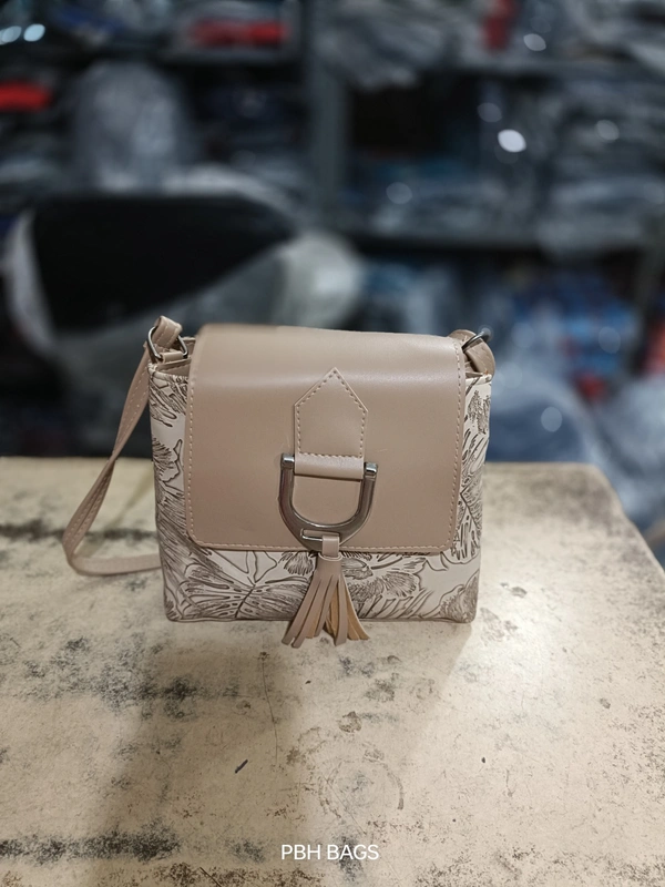 PBH P0175 8*8*4 LADIES SLING BAGS - 8*8*4, Indian Khaki
