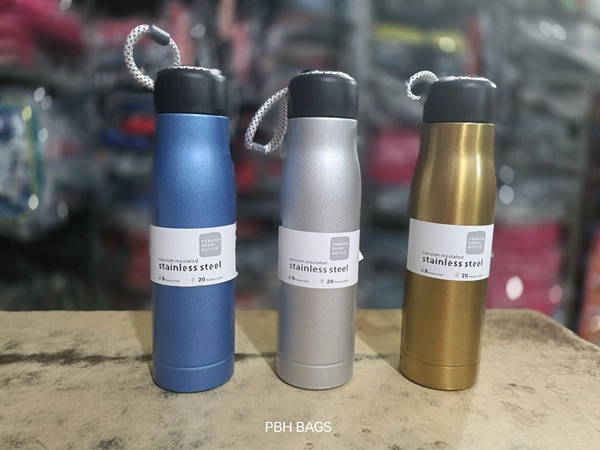 PBH 600 ML STEEL WATER BOTTLE - 10*5, MIX