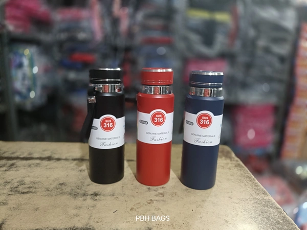 PBH 1LITERS STEEL WATER BOTTLE - 10*5, MIX