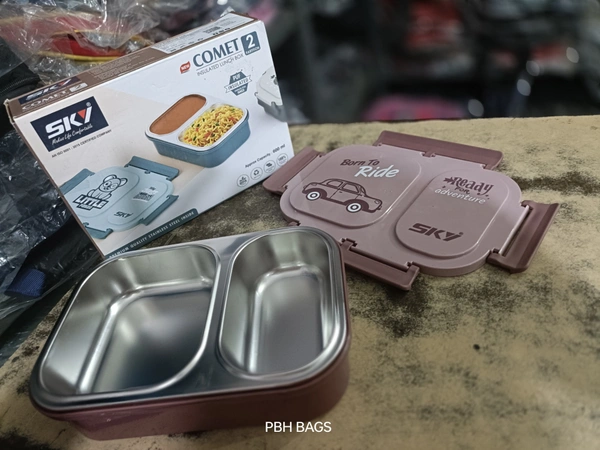 PBH 10*8*4  Steel Lunch Box - 10*8*4, Silk