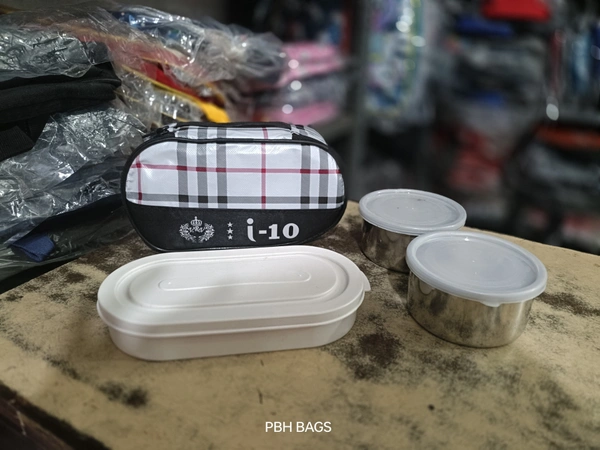 PBH 10*8*4  Steel Lunch Box - 10*8*4, Rangoon Green