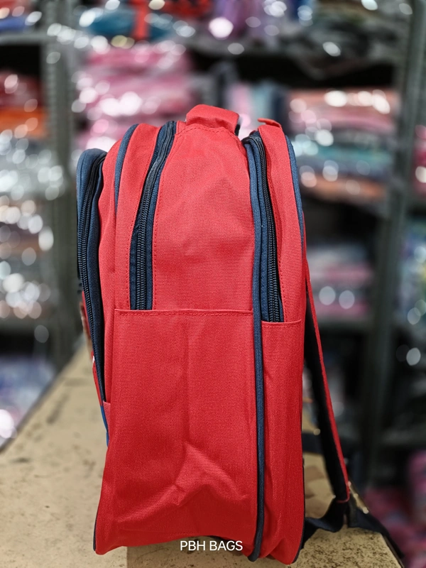 PBH Pbh P183 18*14*7 Laptop Lower Padded Soft School Backpacks - 18*14*7, Red
