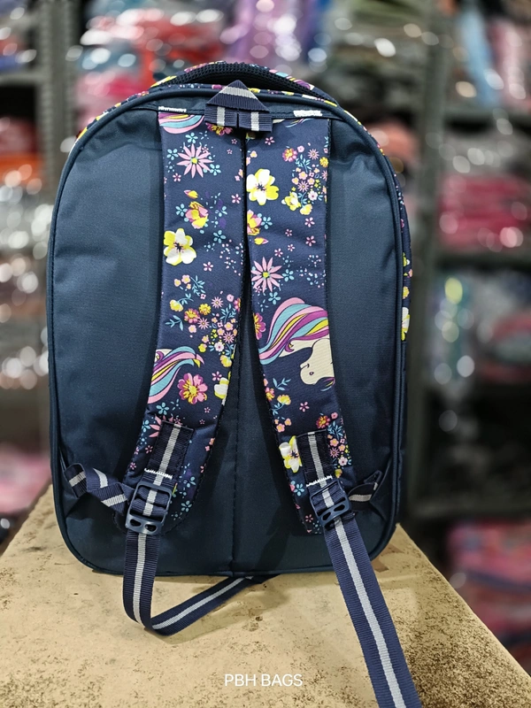 PBH Pbh P185 18*14*7 Lower Padded Soft Picture School Backpacks - 18*14*7, Black Rock