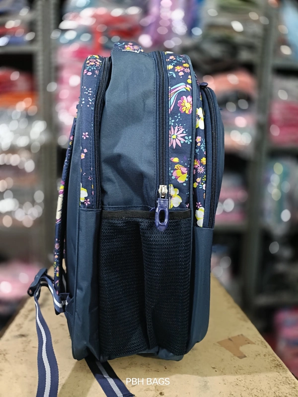 PBH Pbh P185 18*14*7 Lower Padded Soft Picture School Backpacks - 18*14*7, Black Rock