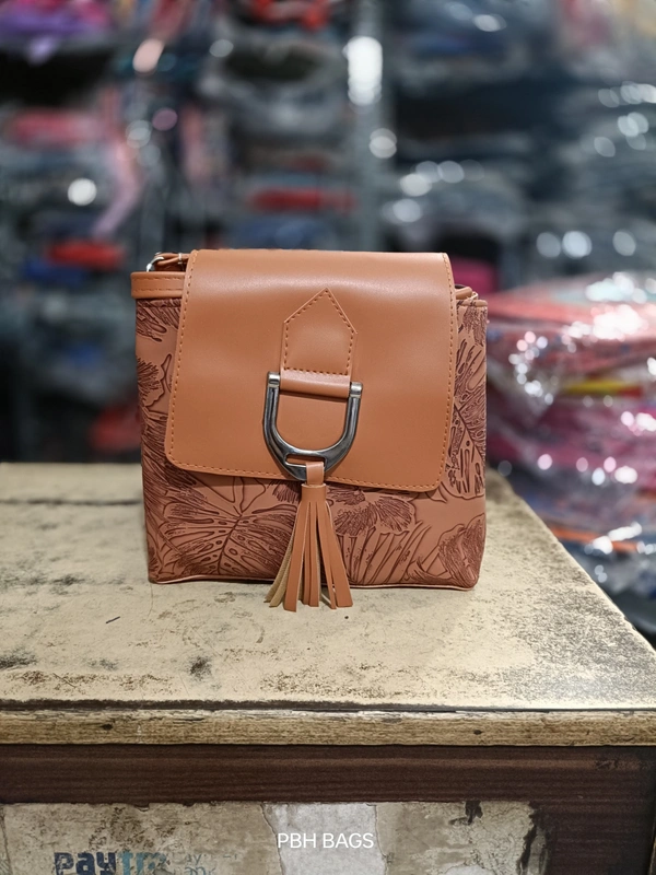 PBH P0175 8*8*4 LADIES SLING BAGS - 8*8*4, Aubergine