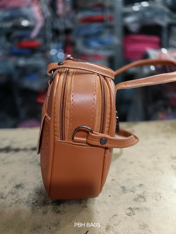 PBH P0175 8*8*4 LADIES SLING BAGS - 8*8*2, Buttered Rum