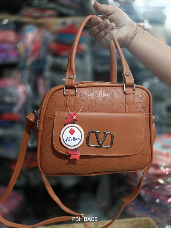 PBH P0175 8*8*4 LADIES SLING BAGS - 8*8*2, Buttered Rum