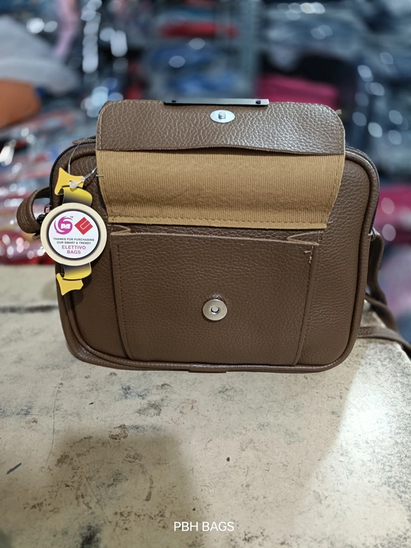 PBH P0175 8*8*4 LADIES SLING BAGS - 8*8*4, Woody Brown