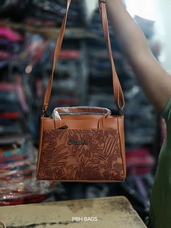 PBH P0175 8*8*4 LADIES SLING BAGS - 8*8*4, Cedar